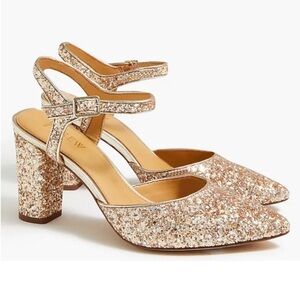 J.crew Factory GLITTER POINTY-TOE
HEELS